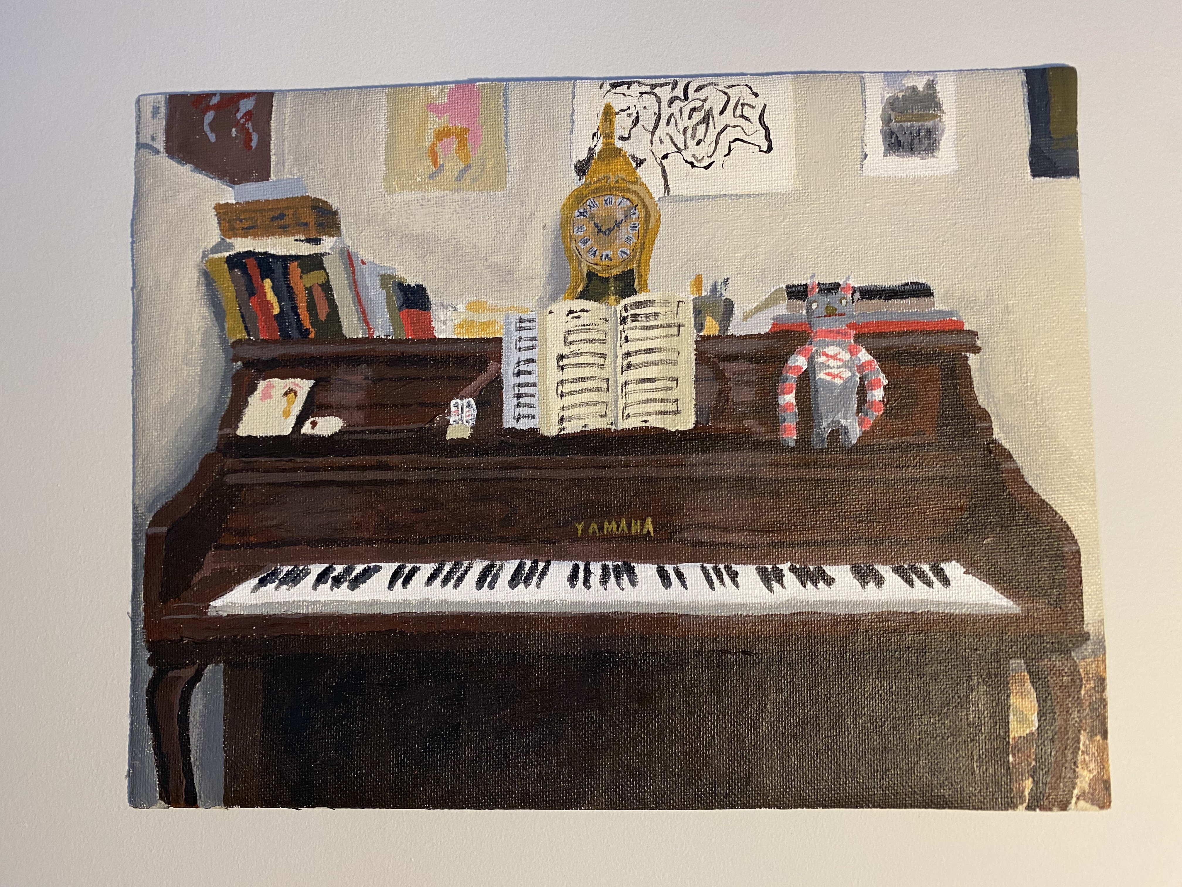 painting of piano